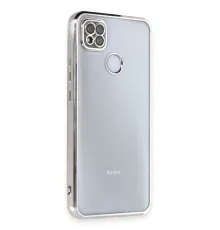 Xiaomi Redmi 9C Kılıf Lensli Silikon - Gümüş