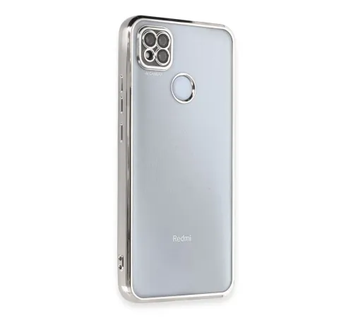 Xiaomi Redmi 9C Kılıf Lensli Silikon - Gümüş