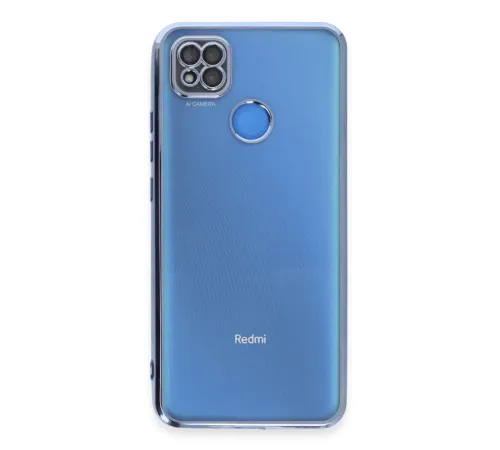 Xiaomi Redmi 9C Kılıf Lensli Silikon - Açık Mavi