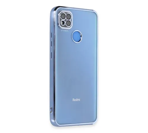 Xiaomi Redmi 9C Kılıf Lensli Silikon - Açık Mavi