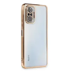 Xiaomi Redmi Note 10 Pro Kılıf Lensli Silikon - Gold