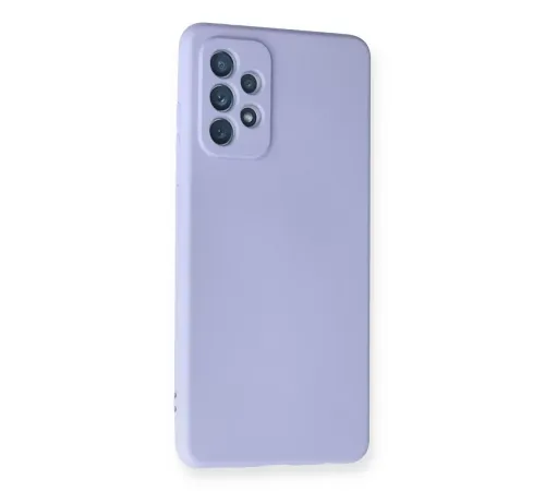 Samsung Galaxy A72 Kılıf Nano içi Kadife Silikon - Lila