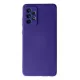 Samsung Galaxy A72 Kılıf Nano içi Kadife Silikon - Mor
