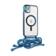 Apple iPhone 11 Kılıf Divo Lazer Askılı Magsafe Kapak - Sierra Blue