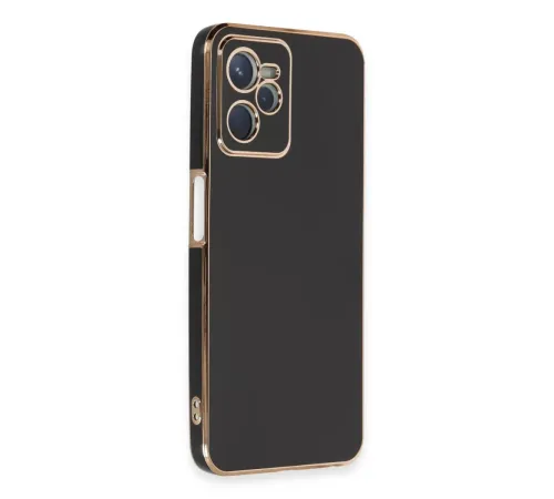Realme C35 Kılıf Volet Silikon - Siyah