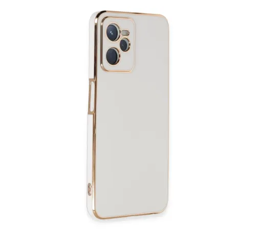 Realme C35 Kılıf Volet Silikon - Beyaz