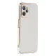 Realme C35 Kılıf Volet Silikon - Beyaz