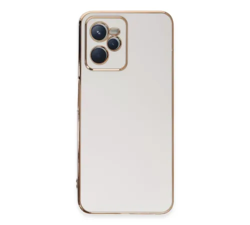 Realme C35 Kılıf Volet Silikon - Beyaz