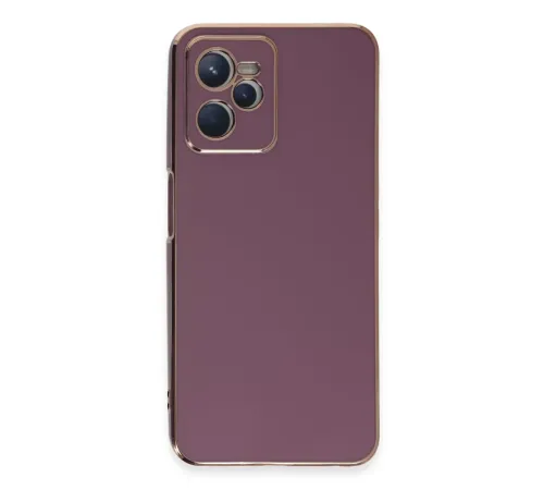 Realme C35 Kılıf Volet Silikon - Mor