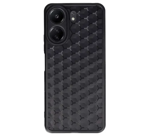 Xiaomi Redmi 13C Kılıf Petek Silikon Kapak - Siyah