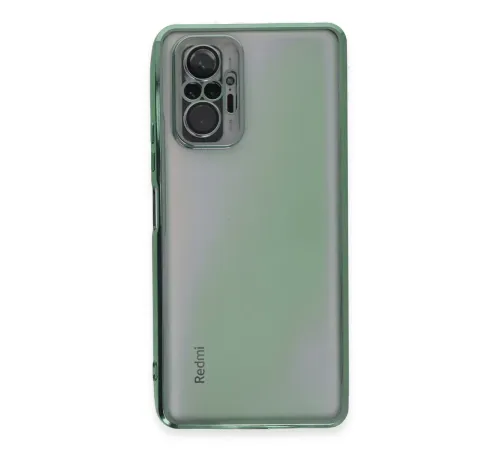 Xiaomi Redmi Note 10 Pro Kılıf Lensli Silikon - Yeşil