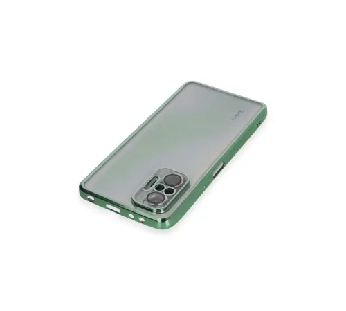 Xiaomi Redmi Note 10 Pro Kılıf Lensli Silikon - Yeşil
