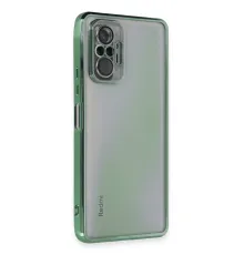 Xiaomi Redmi Note 10 Pro Kılıf Lensli Silikon - Yeşil