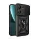 Xiaomi Redmi 13C Kılıf Pars Lens Yüzüklü Silikon - Siyah