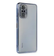 Xiaomi Redmi Note 10 Pro Kılıf Lensli Silikon - Açık Mavi