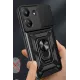 Xiaomi Redmi 13C Kılıf Pars Lens Yüzüklü Silikon - Yeşil