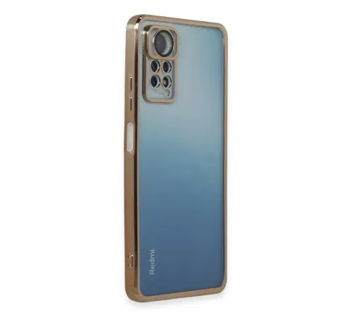 Xiaomi Redmi Note 11 Pro Kılıf Lensli Silikon - Gold