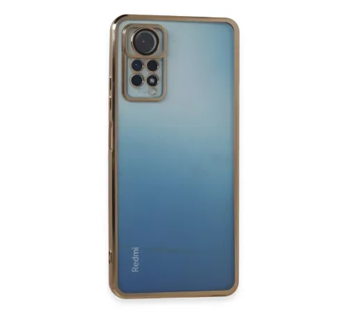 Xiaomi Redmi Note 11 Pro Kılıf Lensli Silikon - Gold