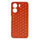 Xiaomi Redmi 13C Kılıf Petek Silikon Kapak - Kırmızı