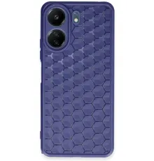 Xiaomi Redmi 13C Kılıf Petek Silikon Kapak - Lacivert