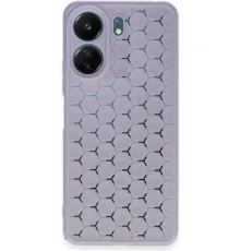Xiaomi Redmi 13C Kılıf Petek Silikon Kapak - Lila