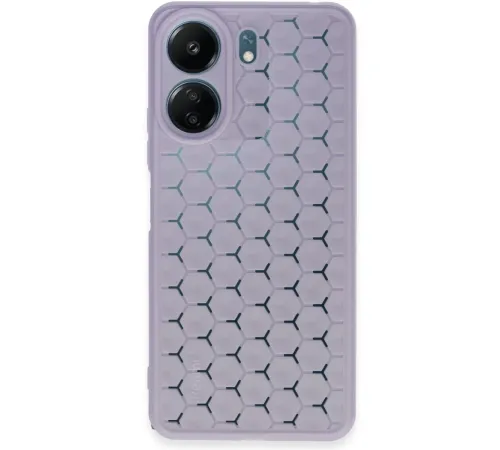 Xiaomi Redmi 13C Kılıf Petek Silikon Kapak - Lila