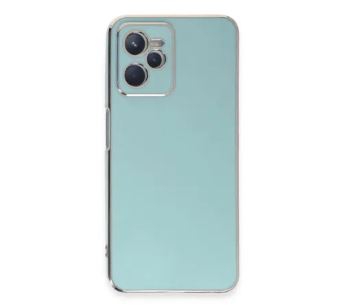Realme C35 Kılıf Volet Silikon - Açık Yeşil