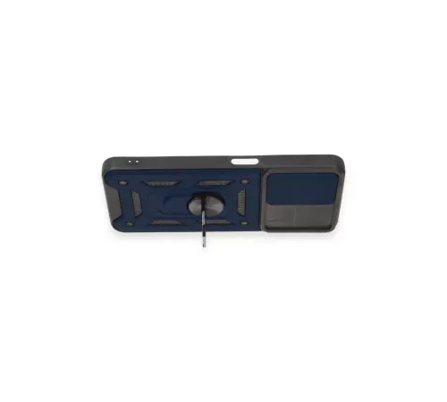 Realme C35 Kılıf Pars Lens Yüzüklü Silikon - Lacivert