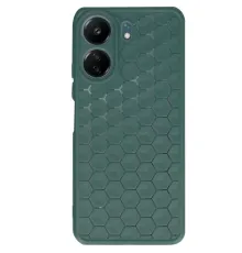Xiaomi Redmi 13C Kılıf Petek Silikon Kapak - Koyu Yeşil