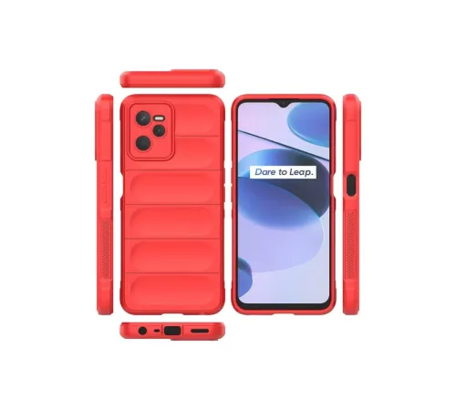 Realme C35 Kılıf Optimum Silikon - Kırmızı
