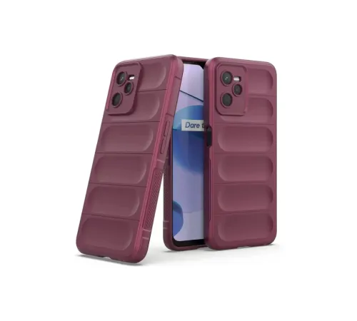 Realme C35 Kılıf Optimum Silikon - Bordo