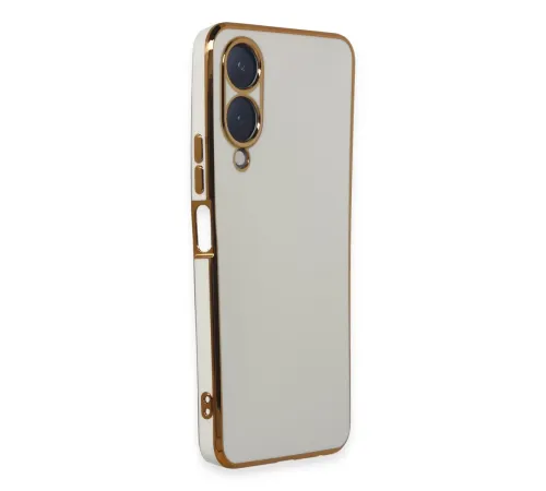 Vivo Y17S Kılıf Volet Silikon - Beyaz