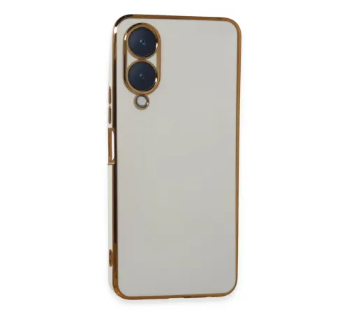 Vivo Y17S Kılıf Volet Silikon - Beyaz
