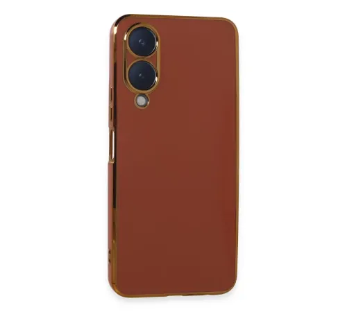 Vivo Y17S Kılıf Volet Silikon - Kırmızı