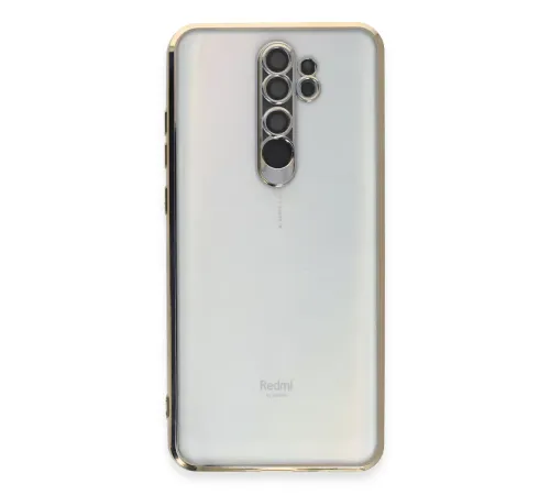 Xiaomi Redmi Note 8 Pro Kılıf Lensli Silikon - Gold