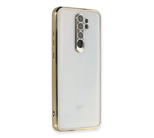 Xiaomi Redmi Note 8 Pro Kılıf Lensli Silikon - Gold