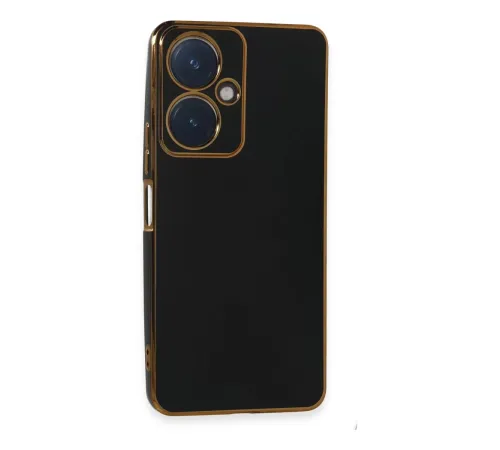 Vivo Y27 Kılıf Volet Silikon - Siyah