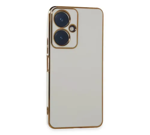 Vivo Y27 Kılıf Volet Silikon - Beyaz
