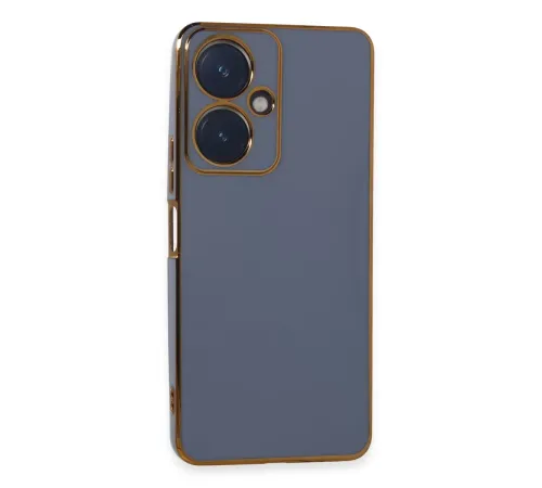Vivo Y27 Kılıf Volet Silikon - Mavi
