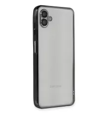 Samsung Galaxy A04 Kılıf Lensli Silikon - Siyah
