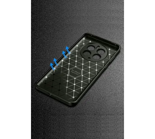 Realme 12 Pro Plus Kılıf Auto Focus Karbon Kapak - Siyah