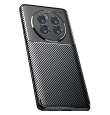 Realme 12 Pro Plus Kılıf Auto Focus Karbon Kapak - Siyah
