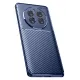 Realme 12 Pro Plus Kılıf Auto Focus Karbon Kapak - Lacivert