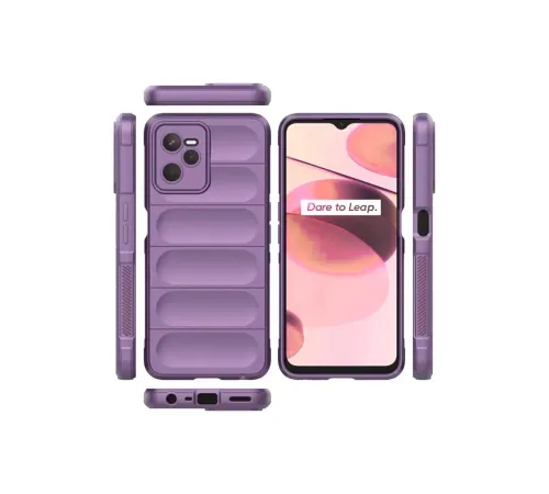 Realme C35 Kılıf Optimum Silikon - Mor
