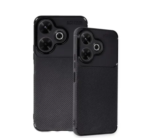Xiaomi Redmi 13 4G Kılıf Auto Focus Karbon Kapak - Siyah