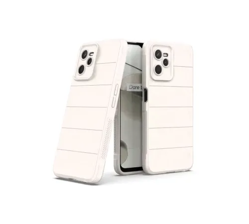 Realme C35 Kılıf Optimum Silikon - Krem