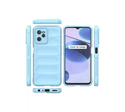 Realme C35 Kılıf Optimum Silikon - Sky Blue