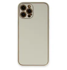 Apple iPhone 12 Pro Kılıf Coco Deri Silikon Kapak - Beyaz