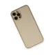 Apple iPhone 12 Pro Kılıf Coco Deri Silikon Kapak - Gold
