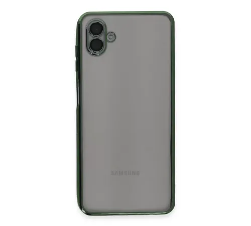 Samsung Galaxy A04 Kılıf Lensli Silikon - Yeşil